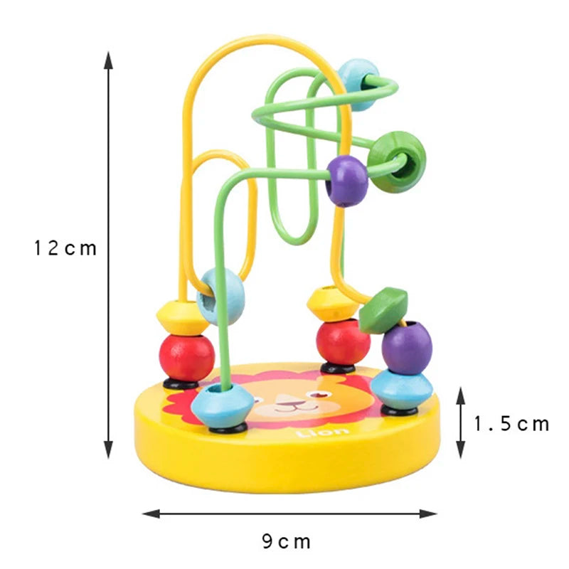 Mini Montessori brinquedos de madeira - Labirinto de miçangas!