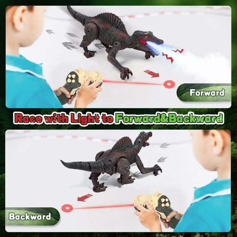 Dinossauros de Controle Remoto com Laser -  spray - som -  O presente ideal para sua Criança!