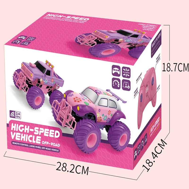 "Carro  para meninas, elétrico, 4WD 4X4, Off-Road Buggy, carros de escalada, alta velocidade, caminhões de controle remoto. Presente de Natal e aniversário."