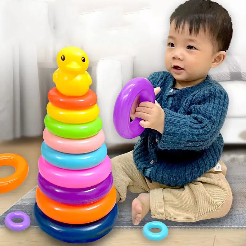 Montessori Baby Toy Empilhamento de Rosquinhas! Promoção dia Das Crianças!