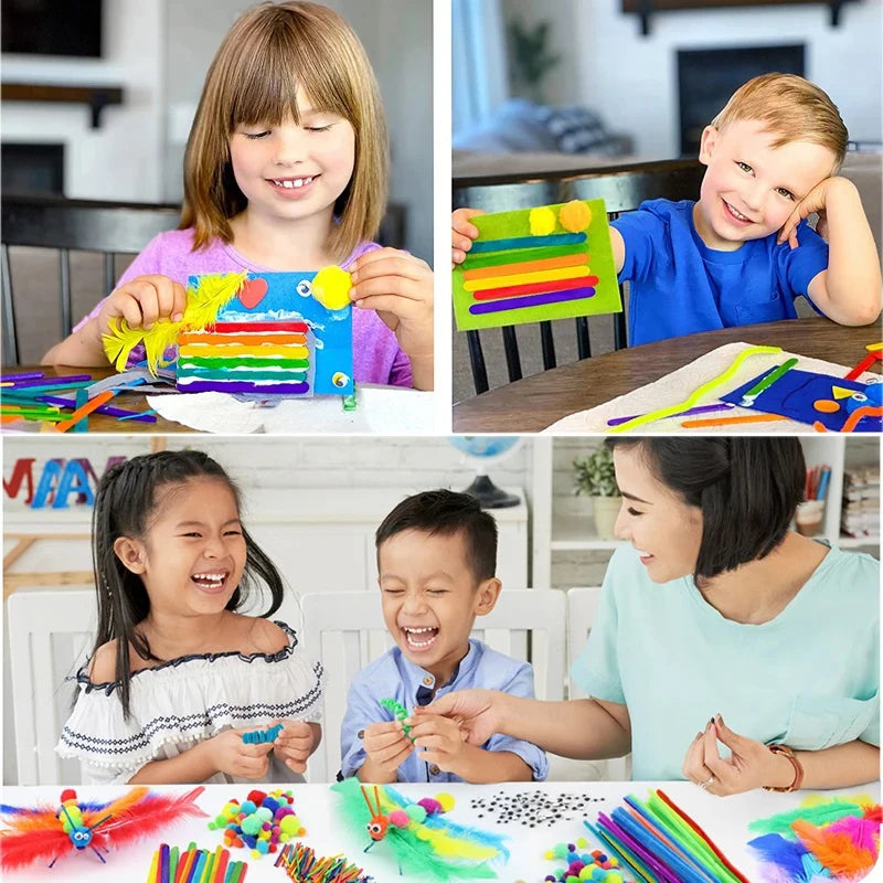 Artesanato Infantil 1000pcs -  Incentivando a imaginação das crianças!