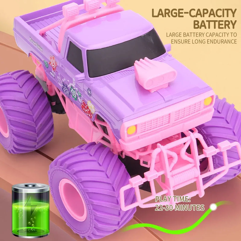 "Carro  para meninas, elétrico, 4WD 4X4, Off-Road Buggy, carros de escalada, alta velocidade, caminhões de controle remoto. Presente de Natal e aniversário."