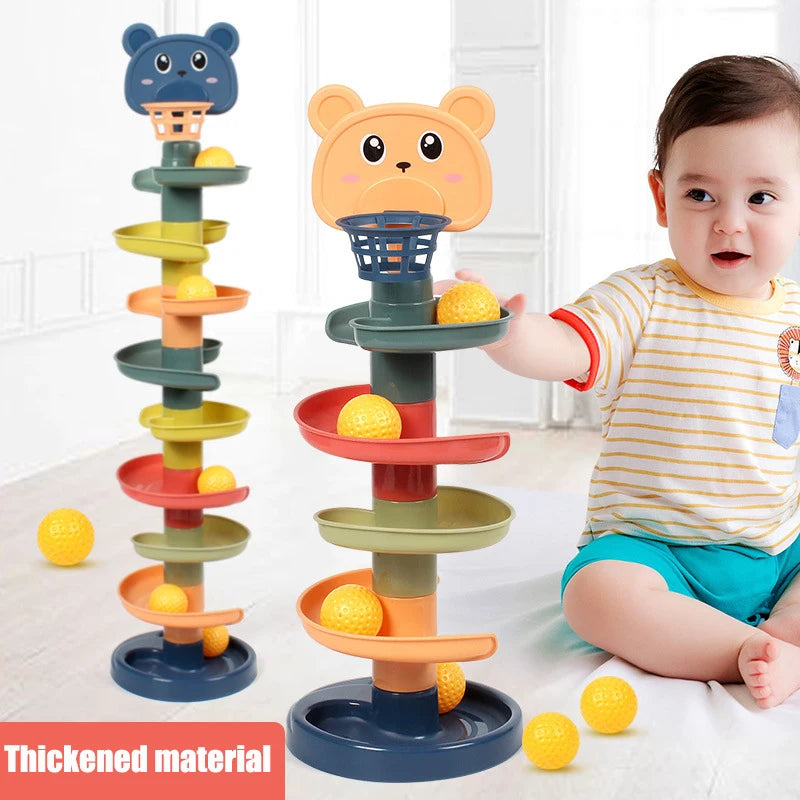 Brinquedos do bebê  bolas deslizantes, torre empilhamento, diversão para bebes!