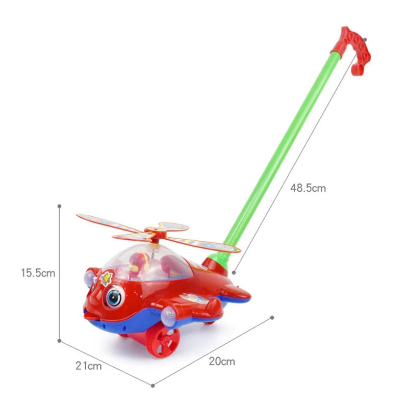 Andador de Bebê Interativo - Avião e Carro Empurrável, Diversão e Aprendizado para Meninos e Meninas!