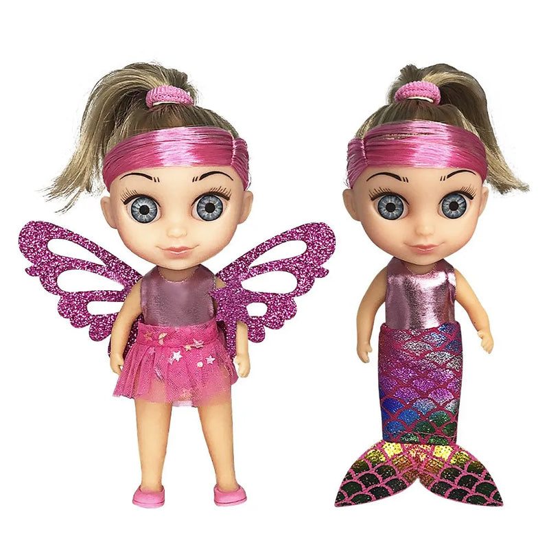 Boneca Shiny Angels 3 em 1 Sereia Fada e Bailarina! Promoção Dia Das Crianças!