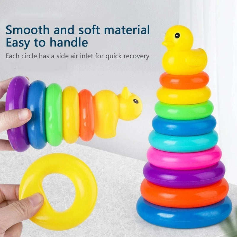 Montessori Baby Toy Empilhamento de Rosquinhas! Promoção dia Das Crianças!