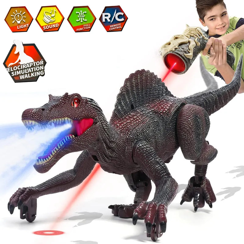 Dinossauros de Controle Remoto com Laser -  spray - som -  O presente ideal para sua Criança!