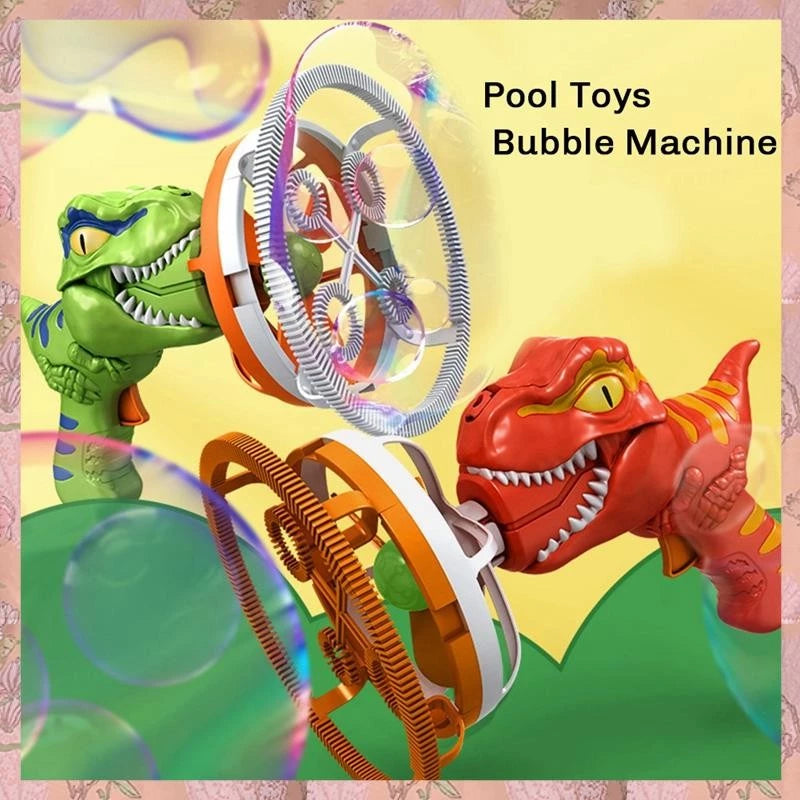 Máquina De Bolhas De Dinossauro Com Ventilador Em Bolha Elétrica Portátil Brinquedos!