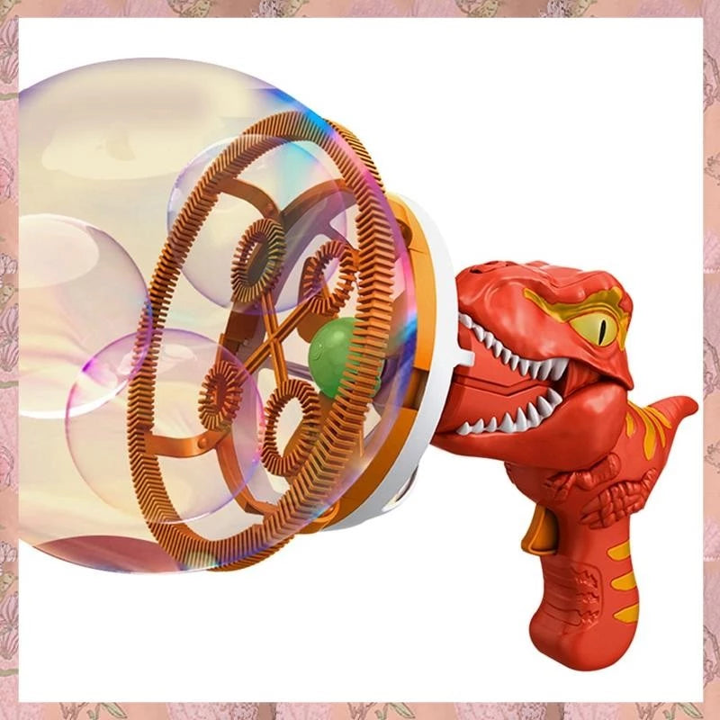 Máquina De Bolhas De Dinossauro Com Ventilador Em Bolha Elétrica Portátil Brinquedos!