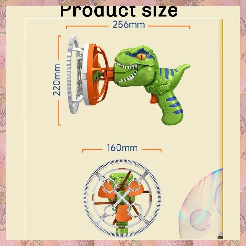 Máquina De Bolhas De Dinossauro Com Ventilador Em Bolha Elétrica Portátil Brinquedos!