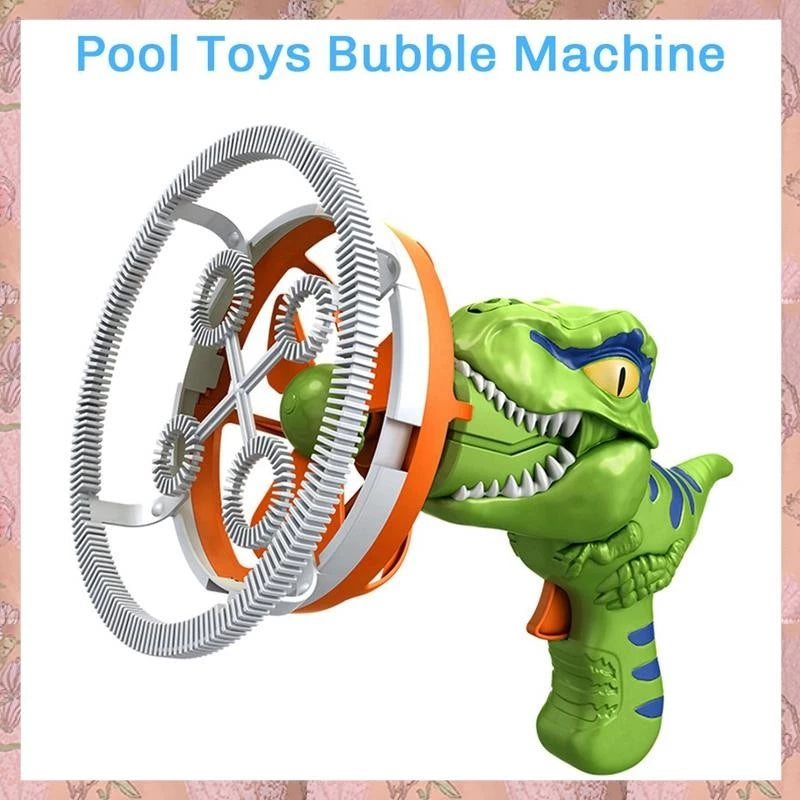 Máquina De Bolhas De Dinossauro Com Ventilador Em Bolha Elétrica Portátil Brinquedos!